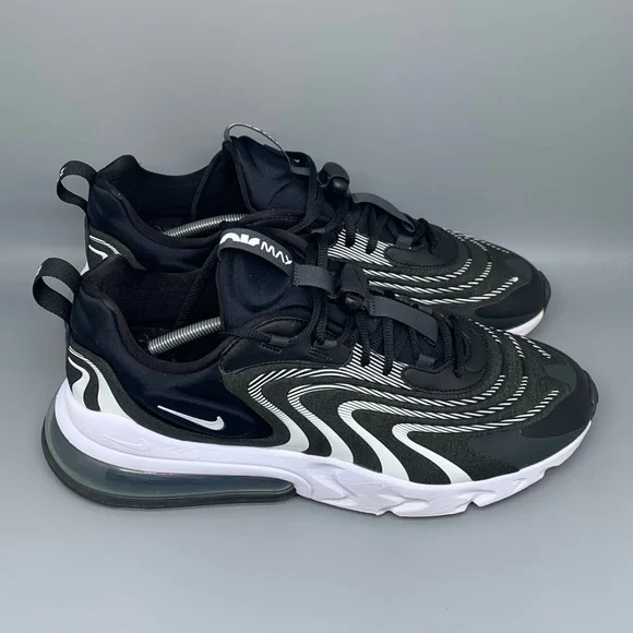 Nike Air Max 270 React ENG Black Wolf Grey Running Shoes CT1281-001 Men's  Sz 14